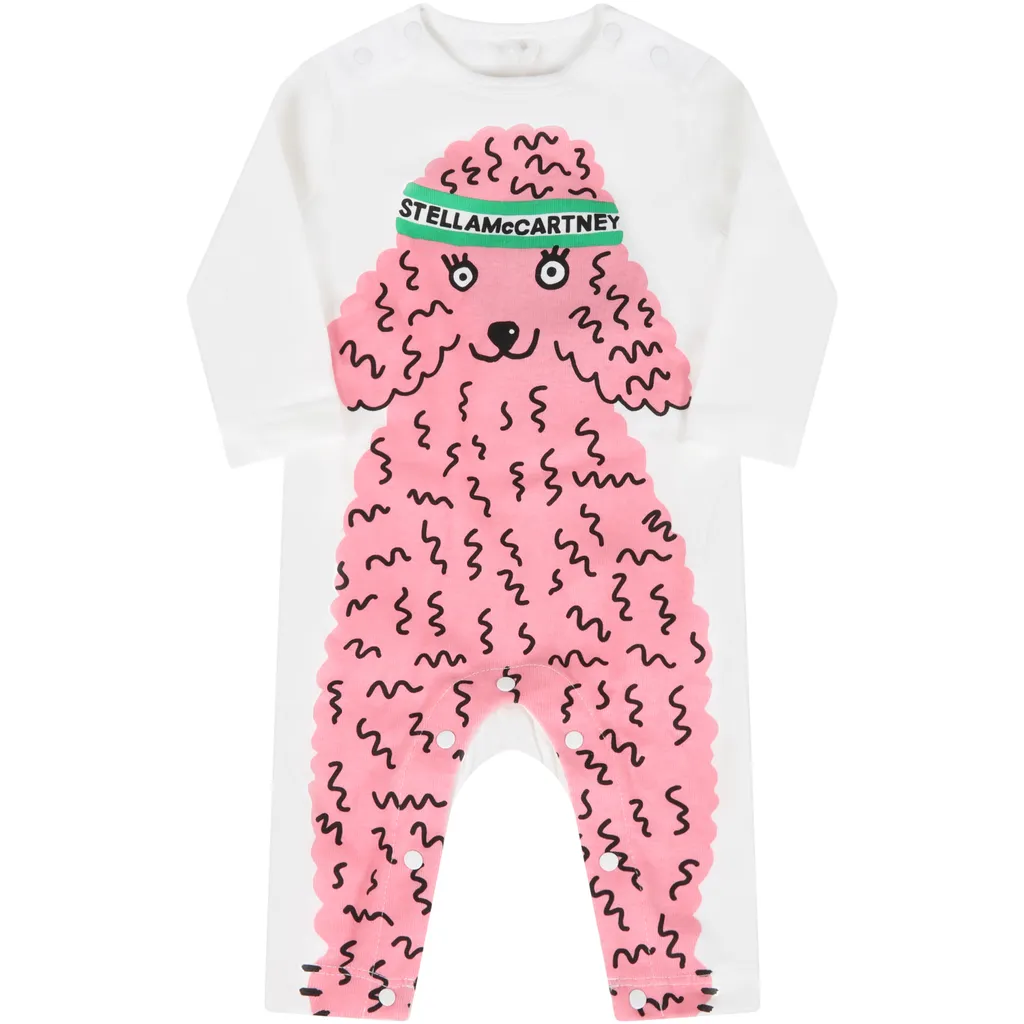 Stella Mccartney Kids Poodle Printed Baby Onesie