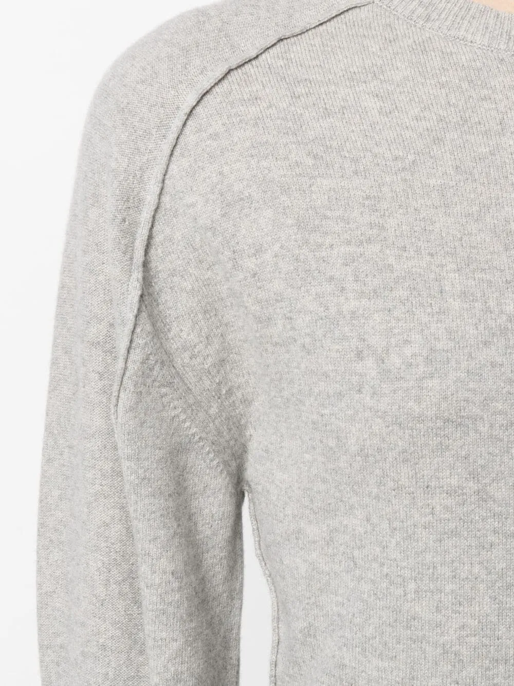 Seam-Detail Knitted Dress