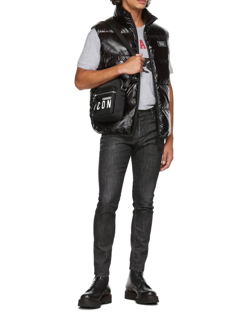 Distressed-Effect Skinny Jeans