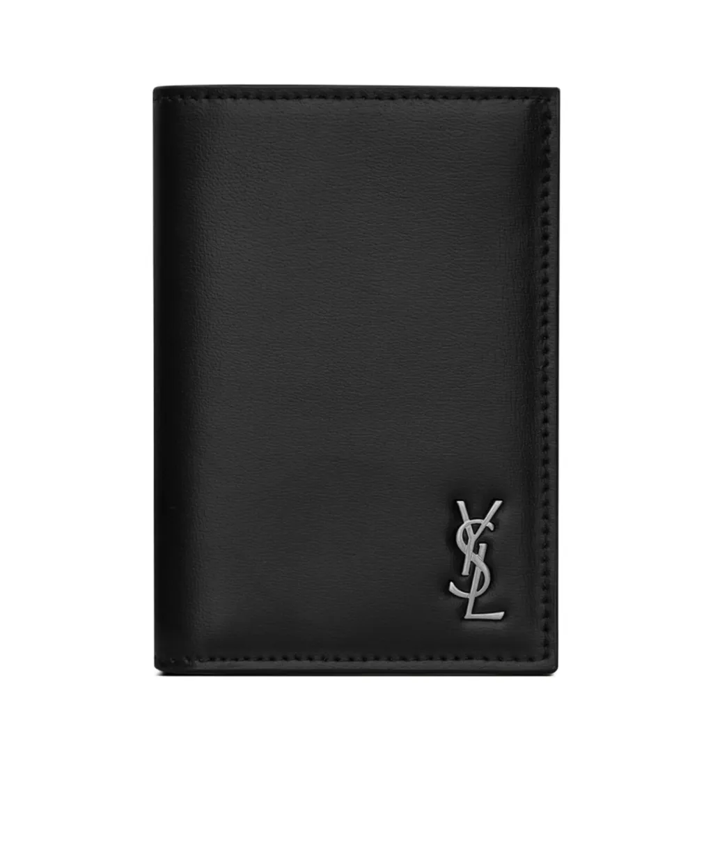 Saint Laurent Tiny Cassandre Credit Card Wallet