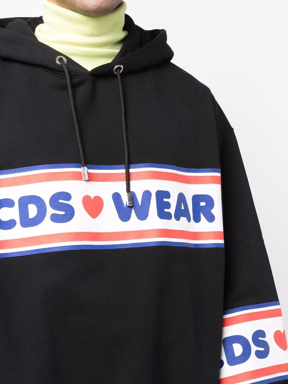 Gcds Logo Tape Printed Hoodie