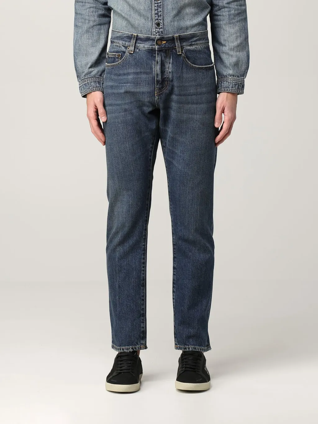 Cotton Straight Jeans