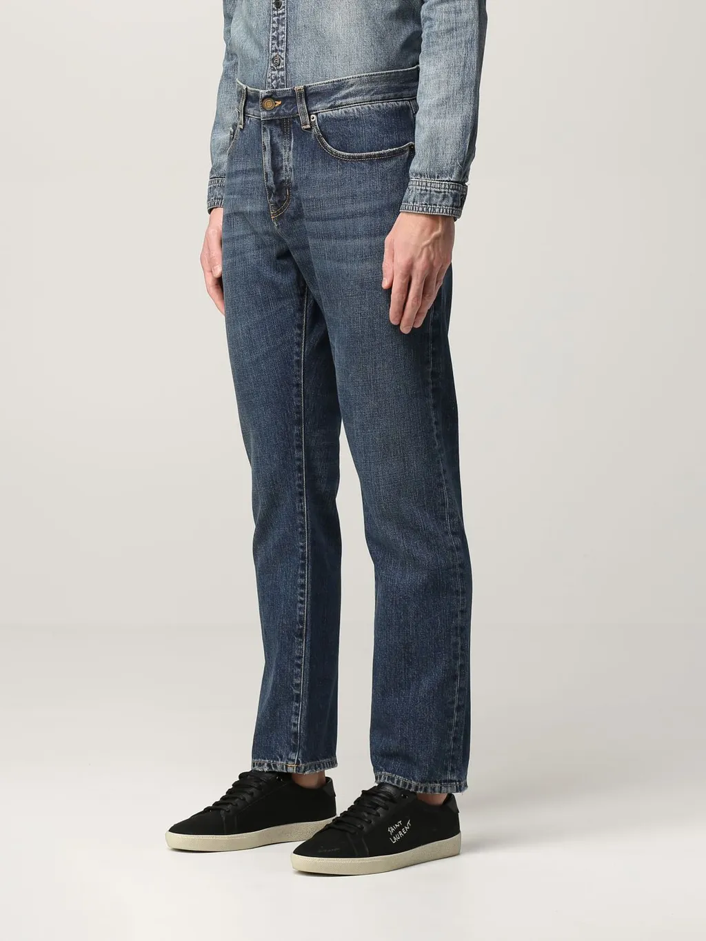 Cotton Straight Jeans