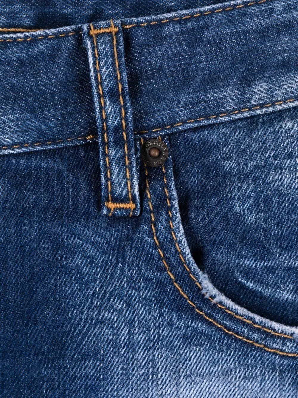 Tidy Biker Distressed-Effect Jeans