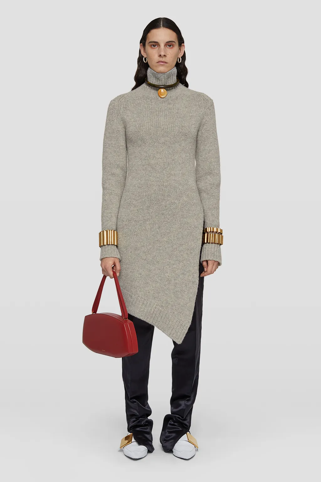 Jil Sander Roll-Neck Asymmetric Jumper