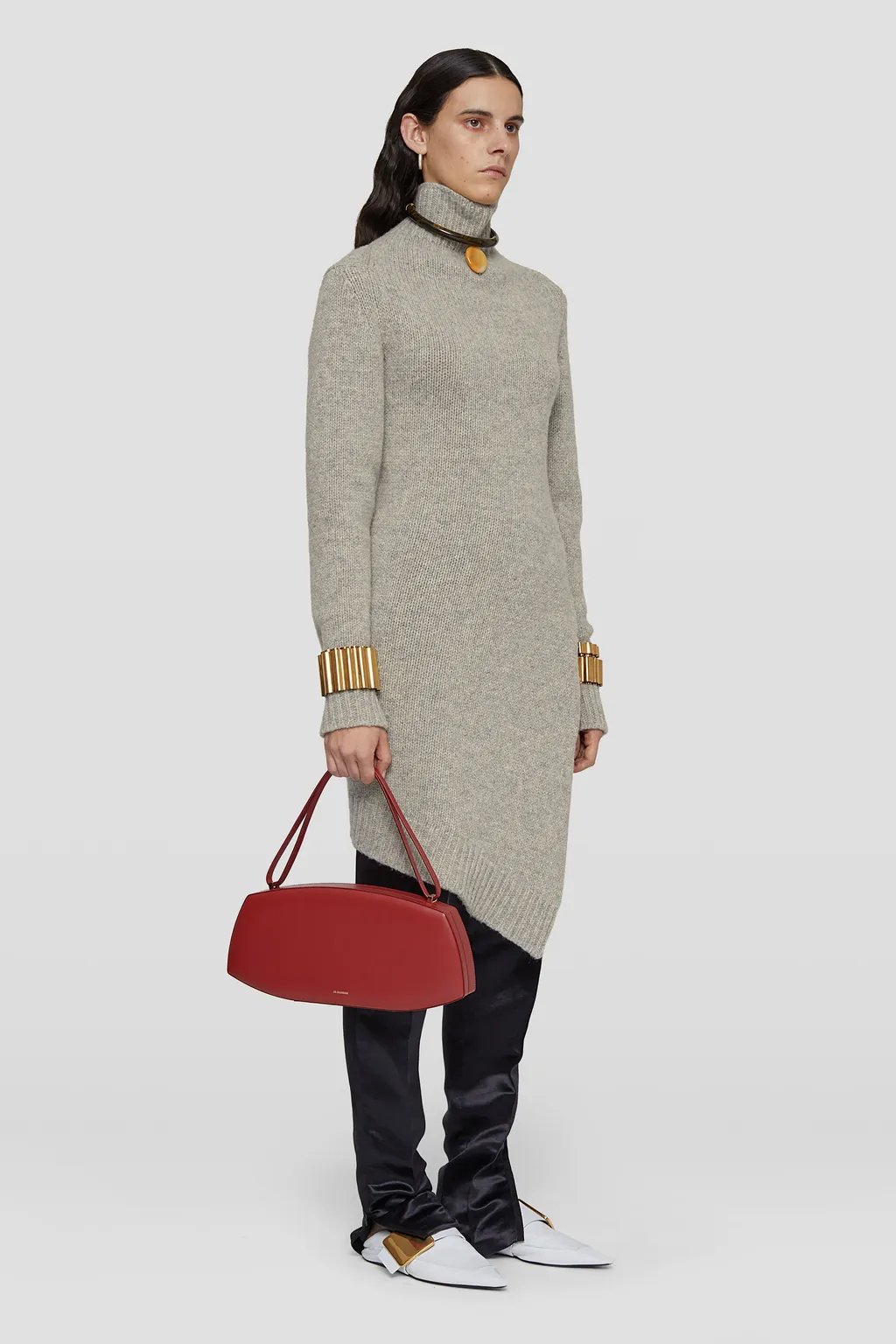 Jil Sander Roll-Neck Asymmetric Jumper