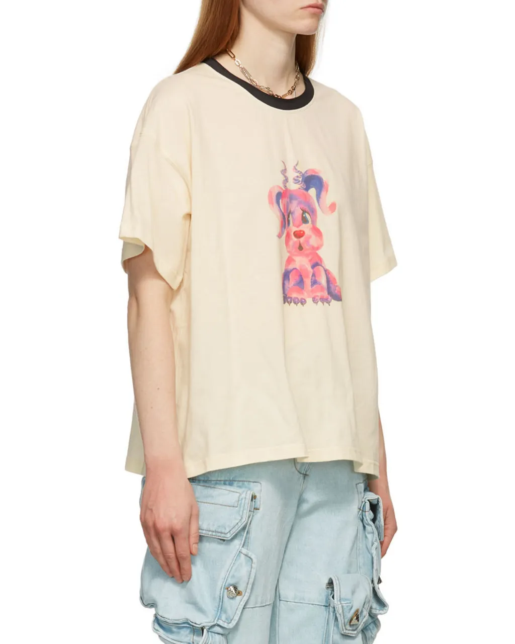We11Done Monster Print Crewneck T-Shirt
