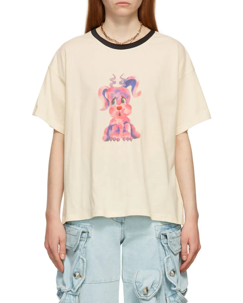 We11Done Monster Print Crewneck T-Shirt