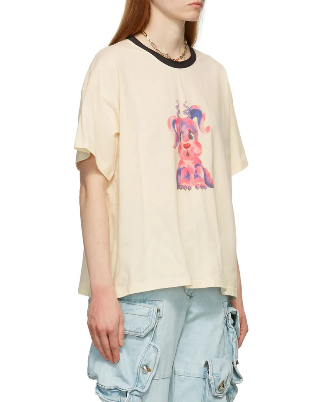 We11Done Monster Print Crewneck T-Shirt