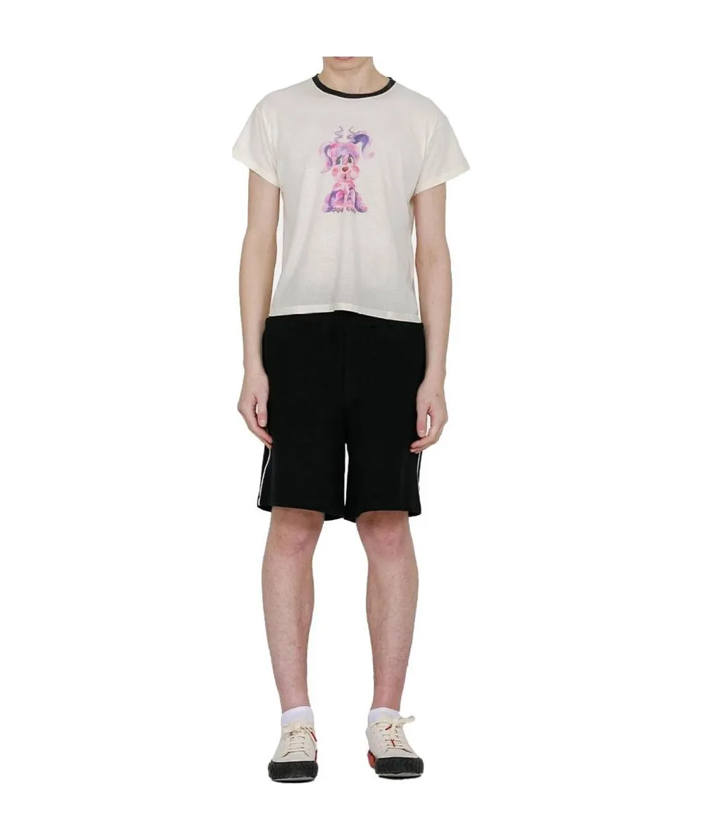 We11Done Monster Print Crewneck T-Shirt