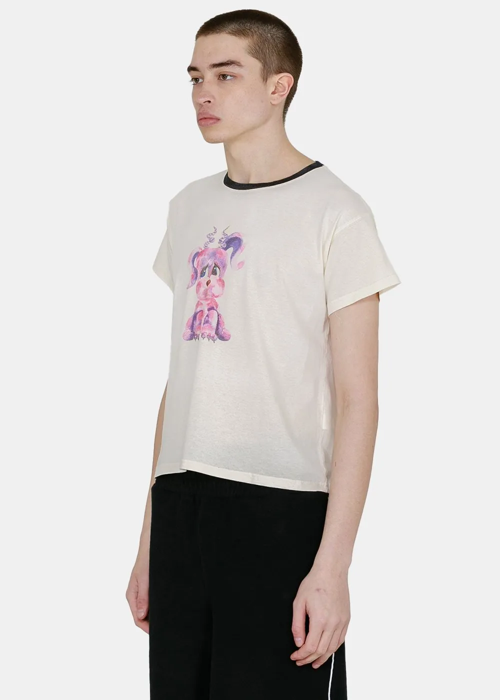 We11Done Monster Print Crewneck T-Shirt