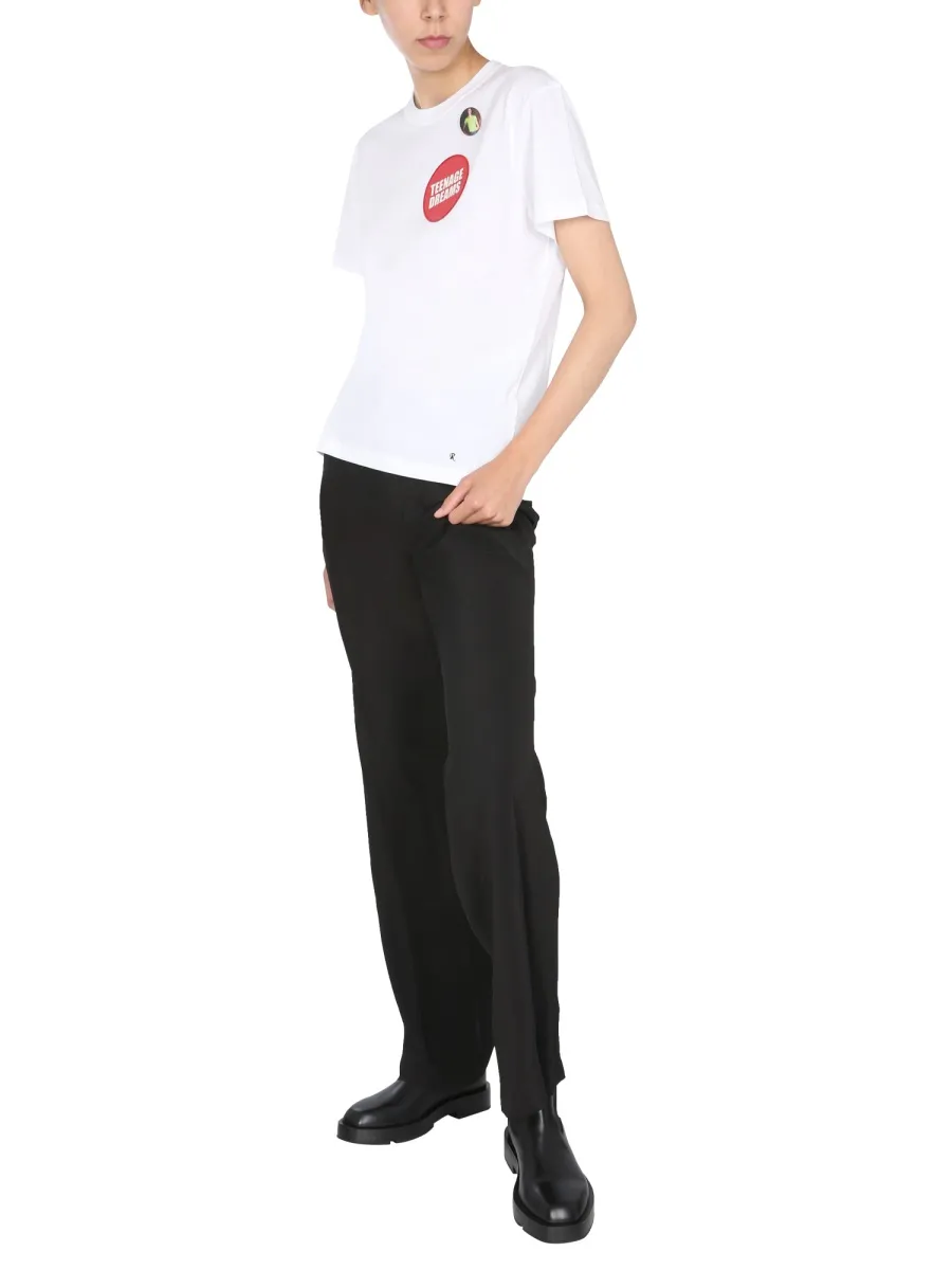 Teenage Dreams-Patch Cotton T-Shirt