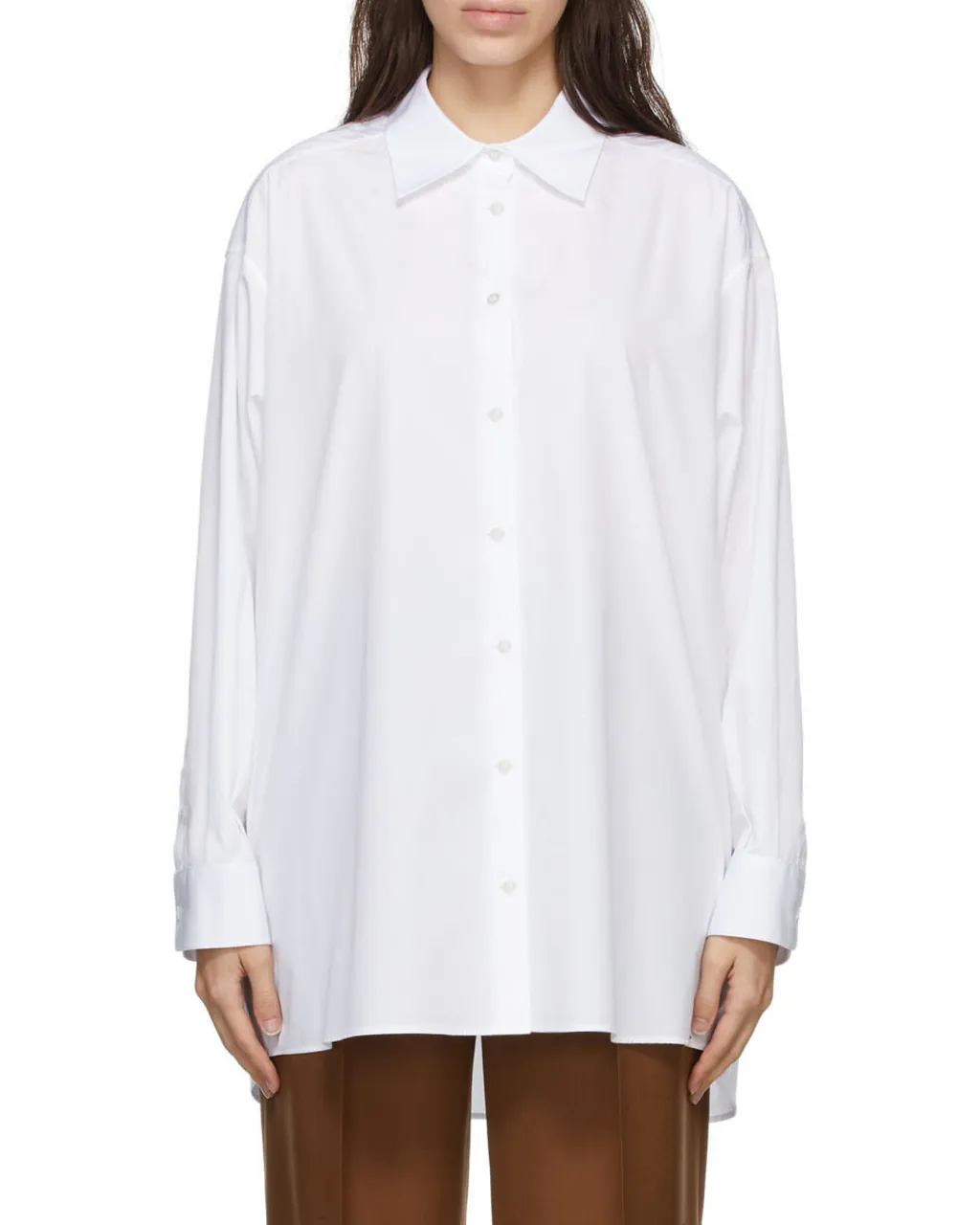 The Row Luka Curved Hem Shirt