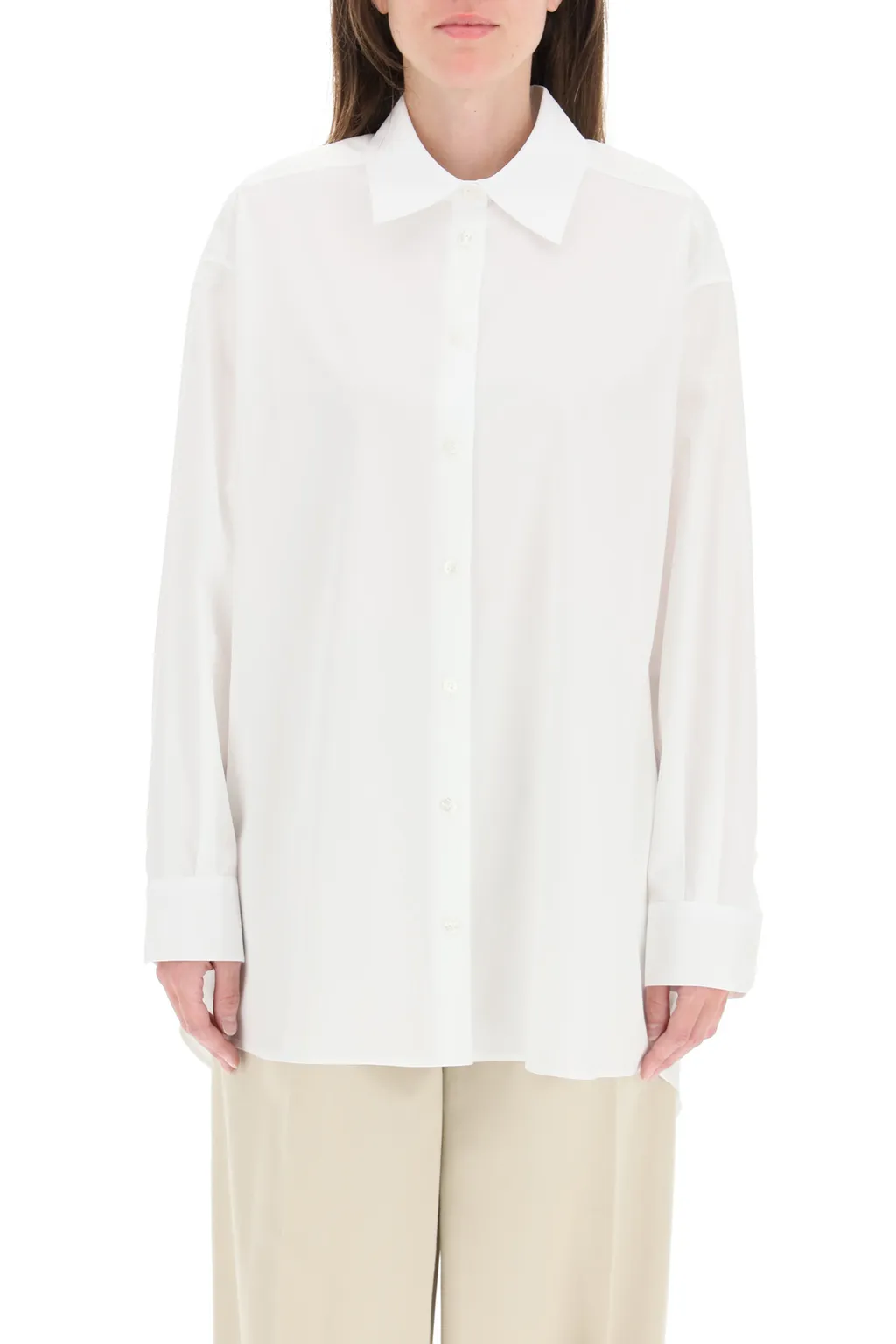 The Row Luka Curved Hem Shirt