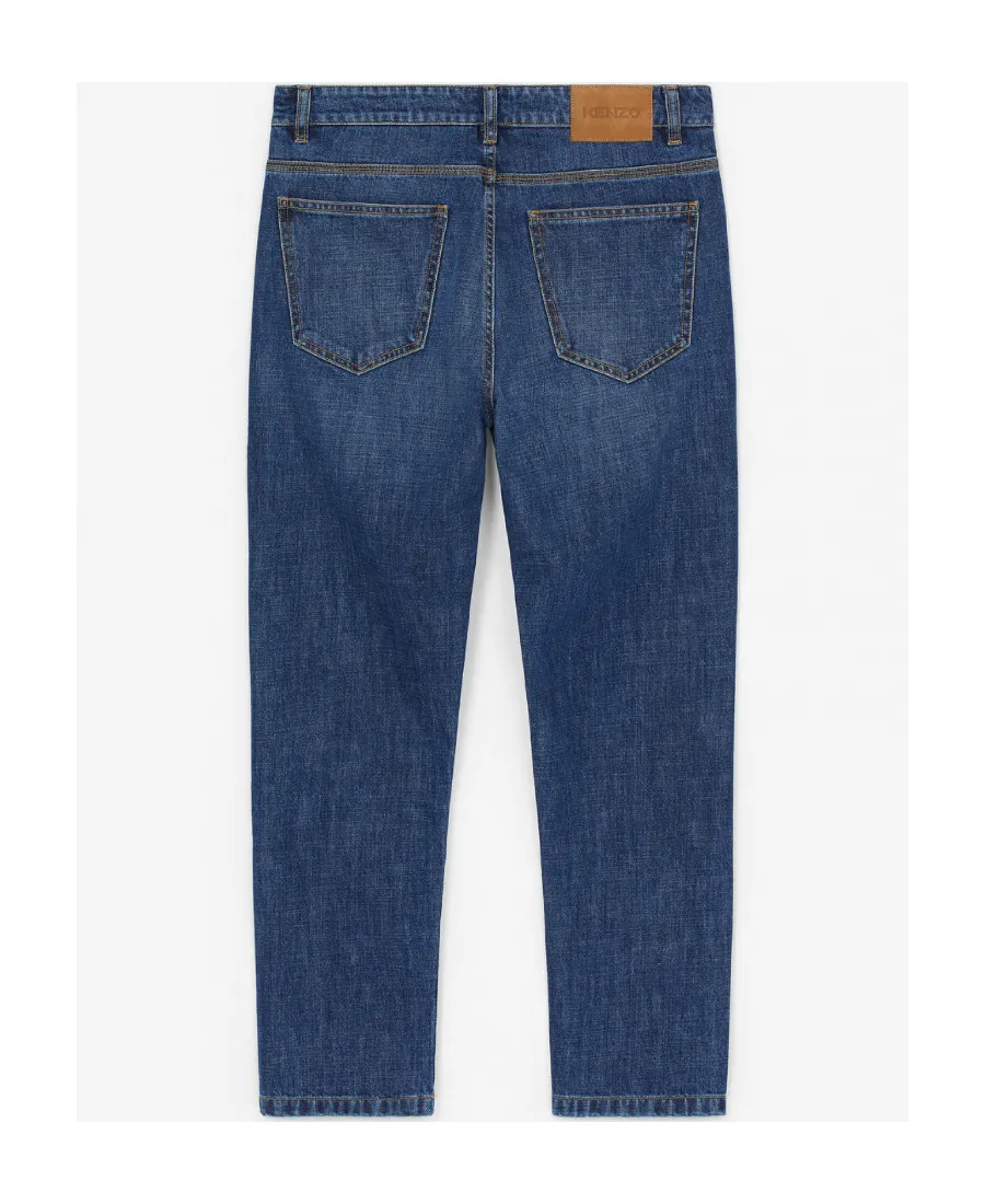 Mid-Rise Straight-Leg Trousers