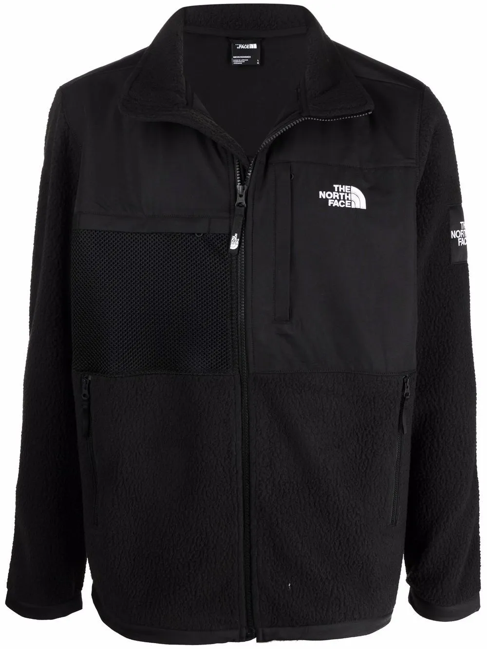Black Logo Embroidered Casual Jacket
