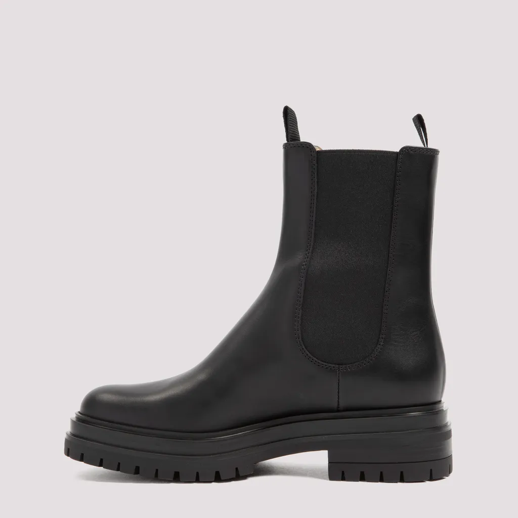 Gianvito Rossi Chester Round Toe Ankle Boots