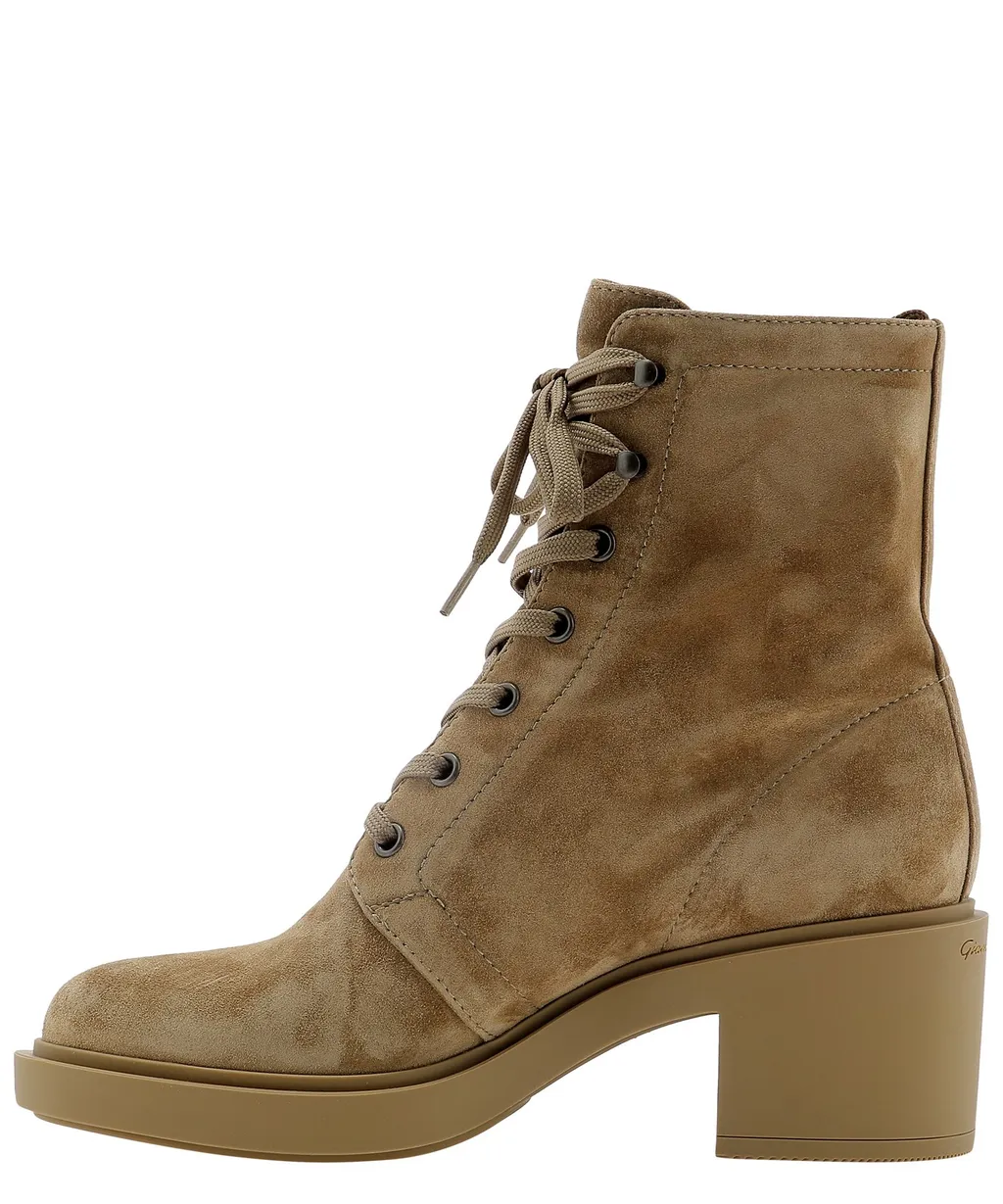 Suede Leather And Ankle Boots