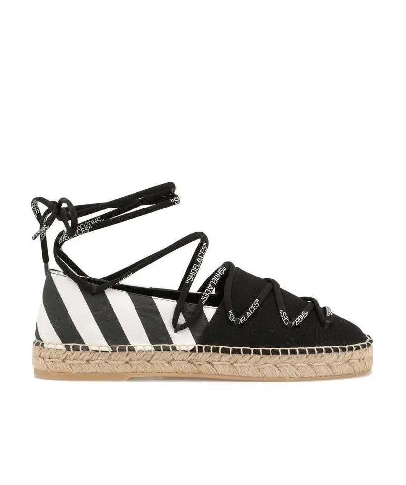 Off-White Arrows Lace-Up Espadrilles