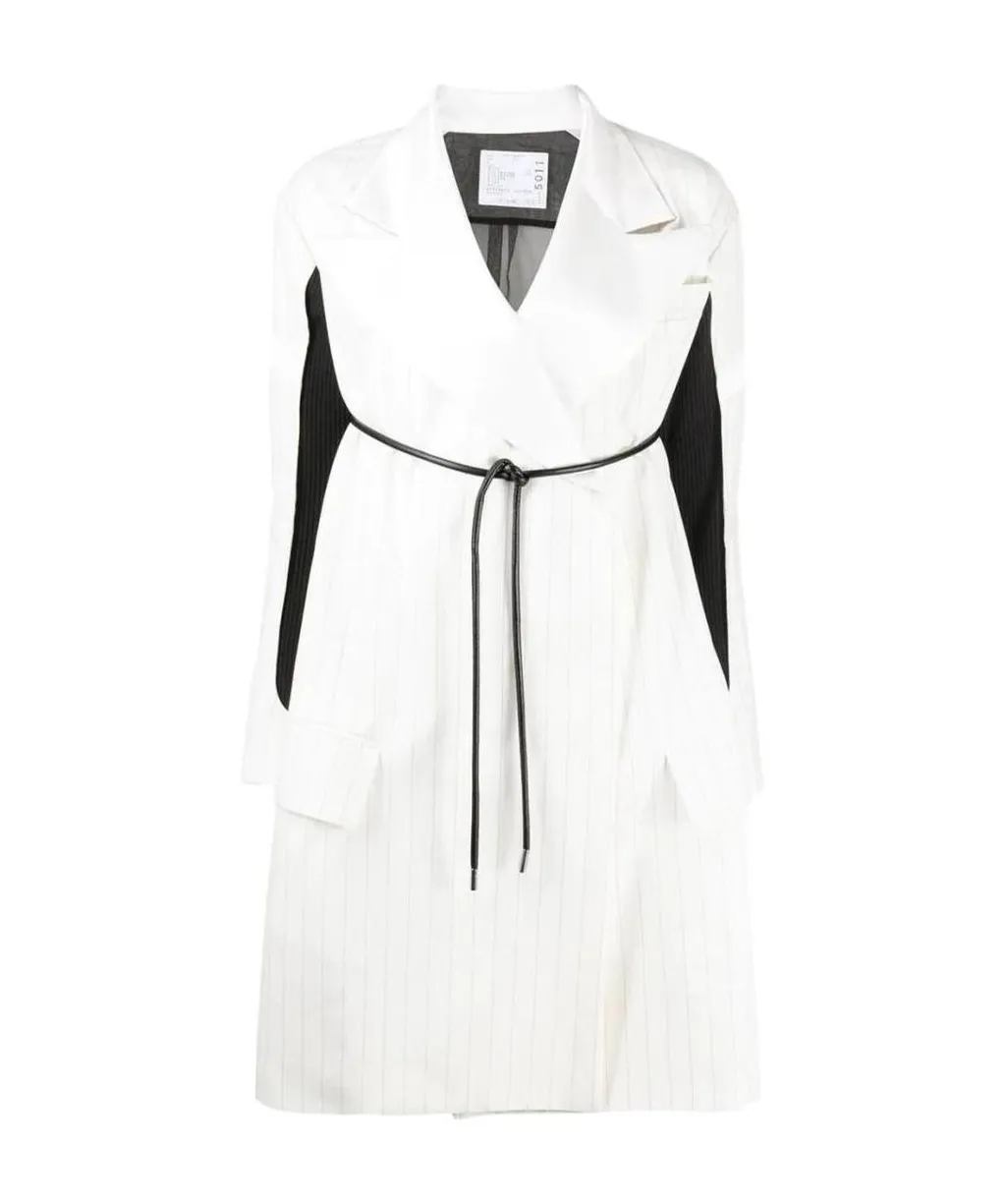 Hybrid Contrast Panel Coat