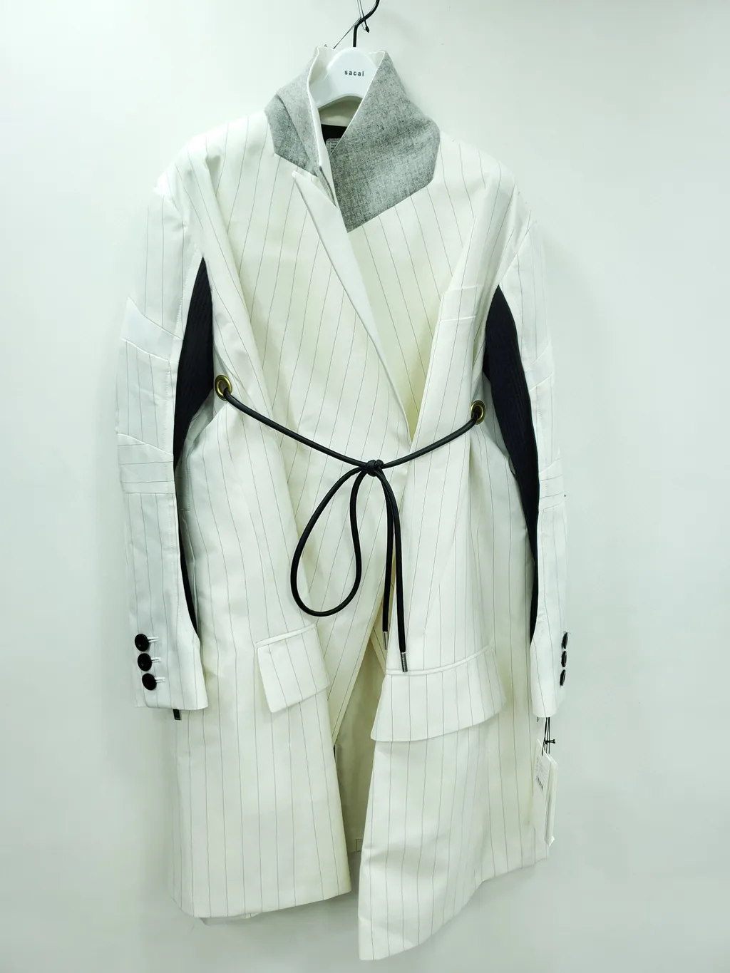 Hybrid Contrast Panel Coat