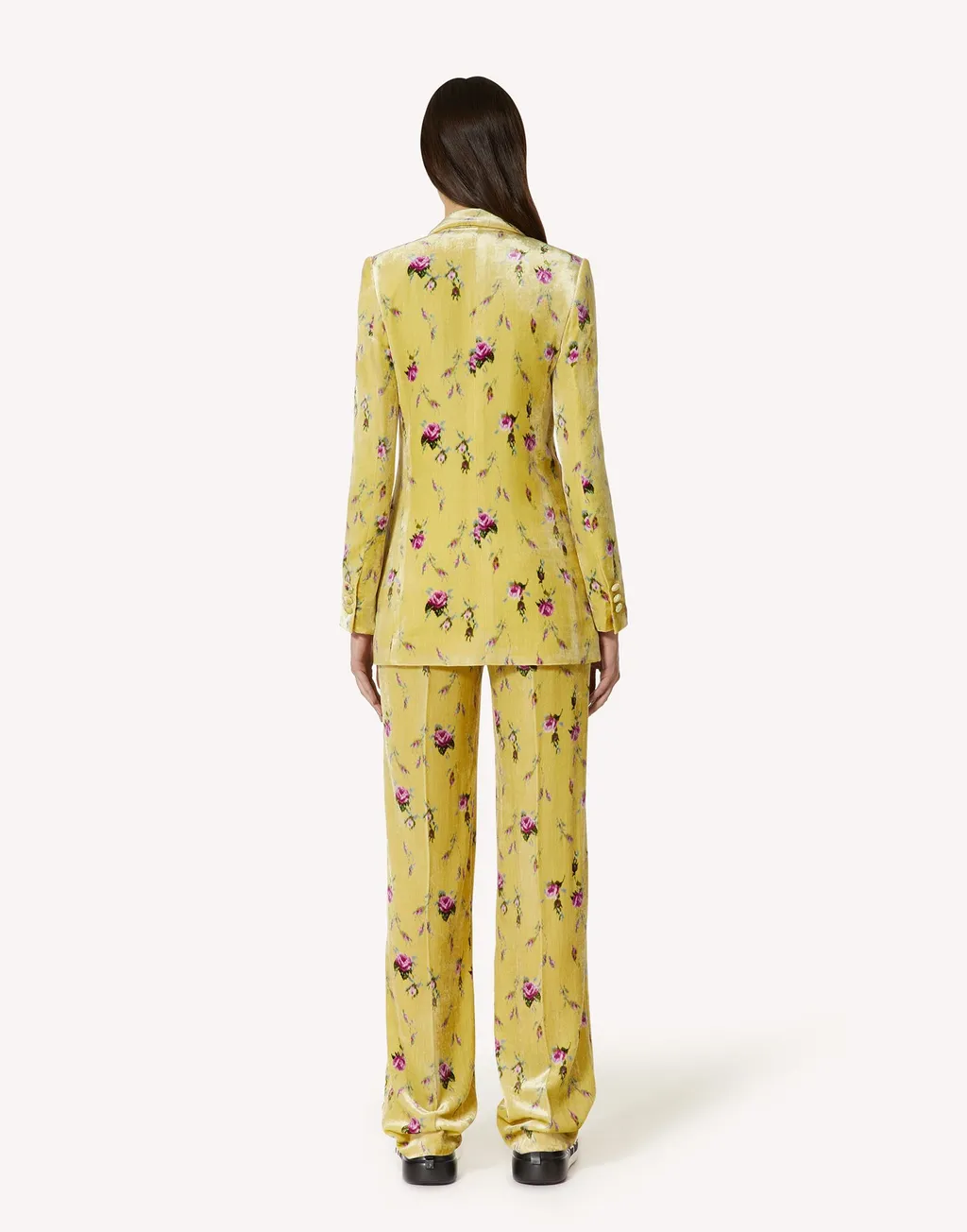 Rose Printed Suit Coat