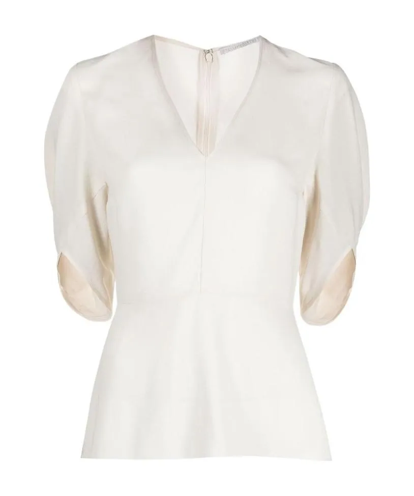 Melody V-Neck Peplum Blouse