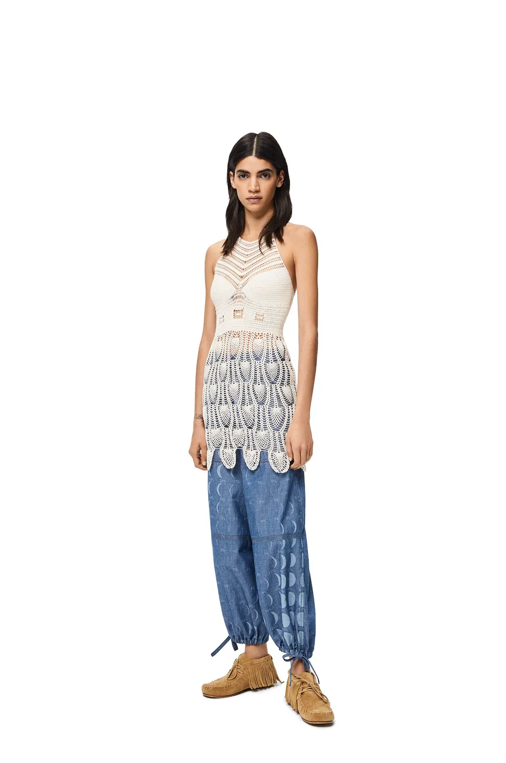 Backless Mini Knit Skirt