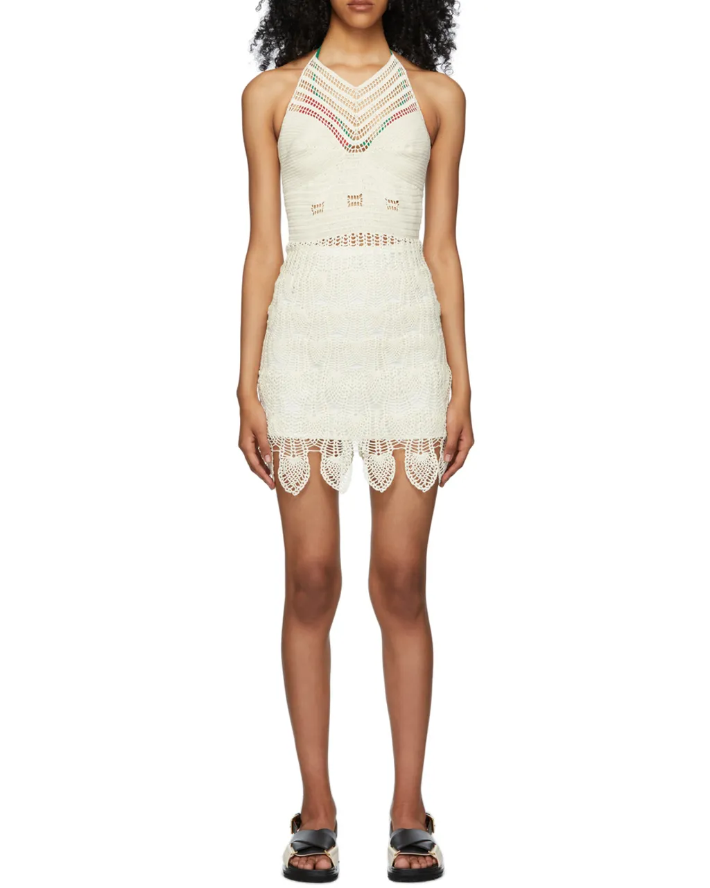 Backless Mini Knit Skirt