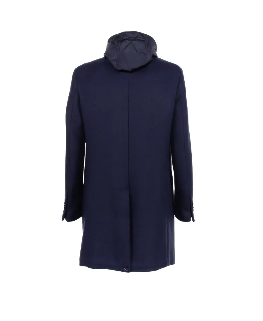 Detachable Lining Single-Breasted Coat