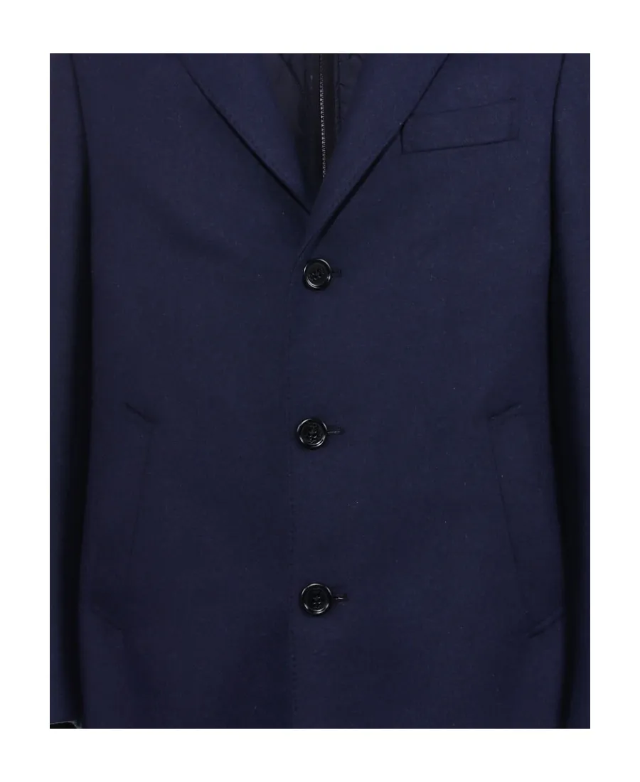 Detachable Lining Single-Breasted Coat