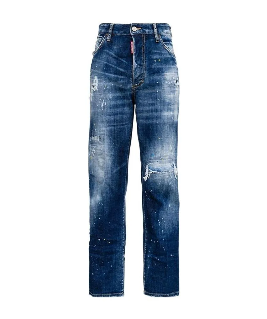 Distressed Boyfriend Jeans