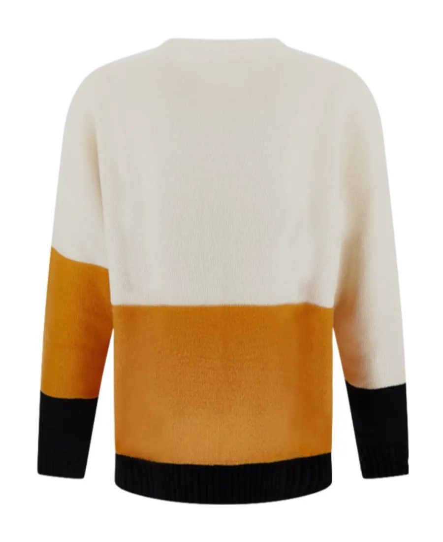 Off-White Logo Intarsia Knitted Jumper