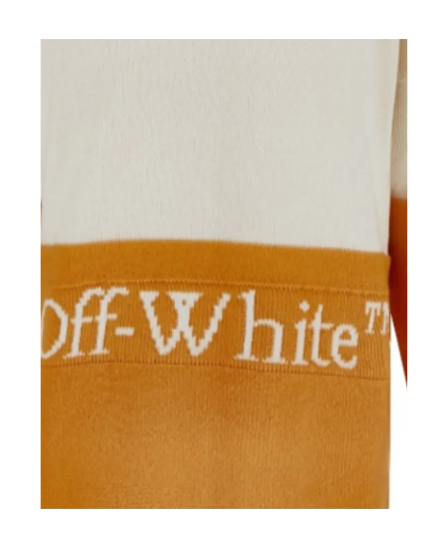 Off-White Logo Intarsia Knitted Jumper