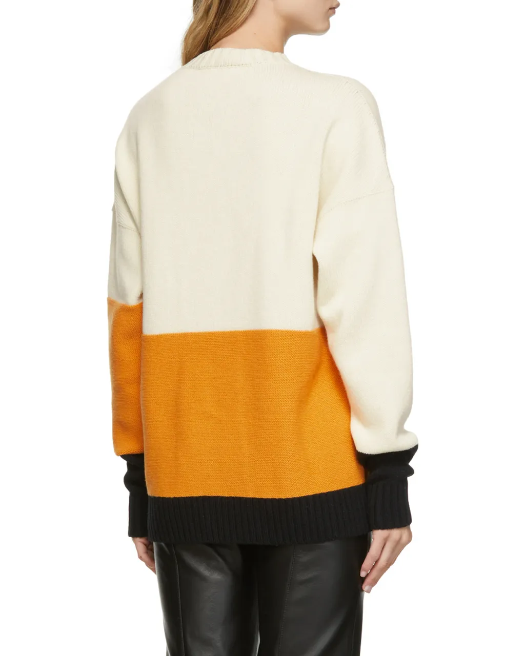 Off-White Logo Intarsia Knitted Jumper