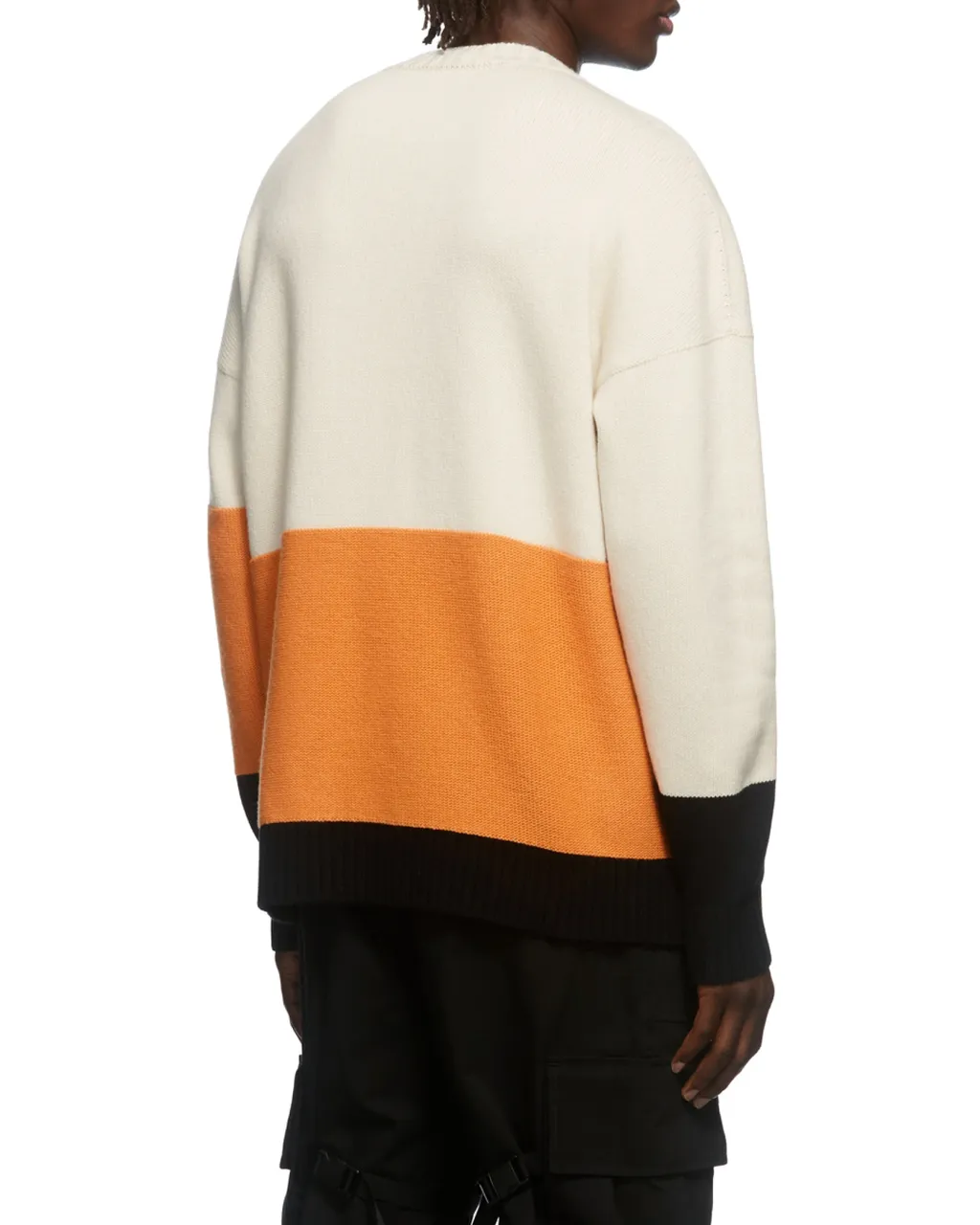 Off-White Logo Intarsia Knitted Jumper