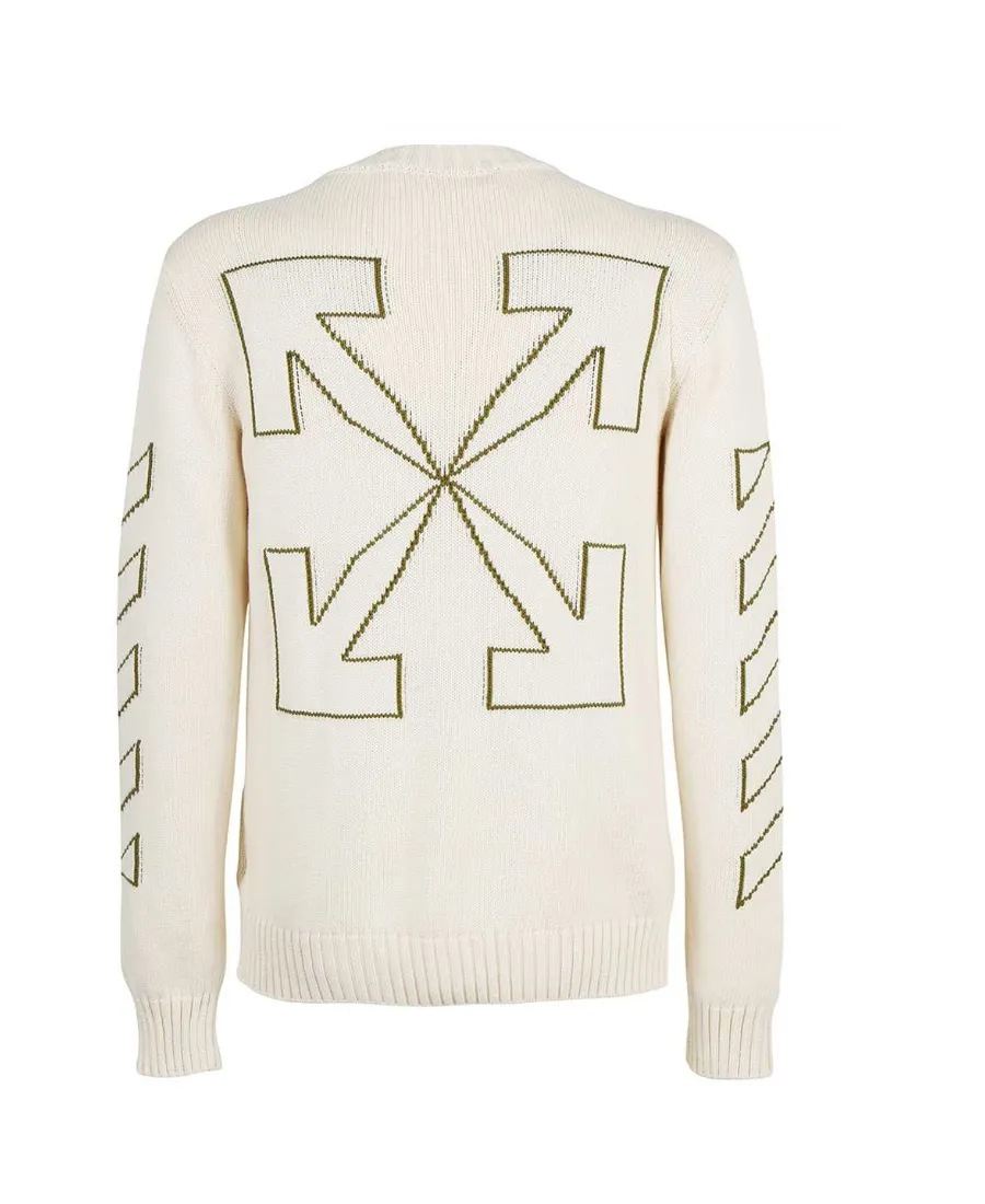 Arrows Long-Sleeve Knitted Jumper