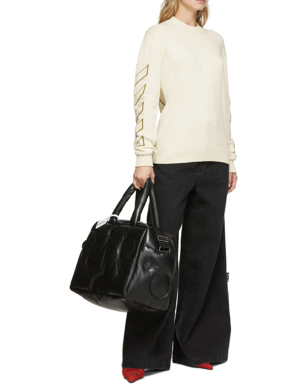 Arrows Long-Sleeve Knitted Jumper