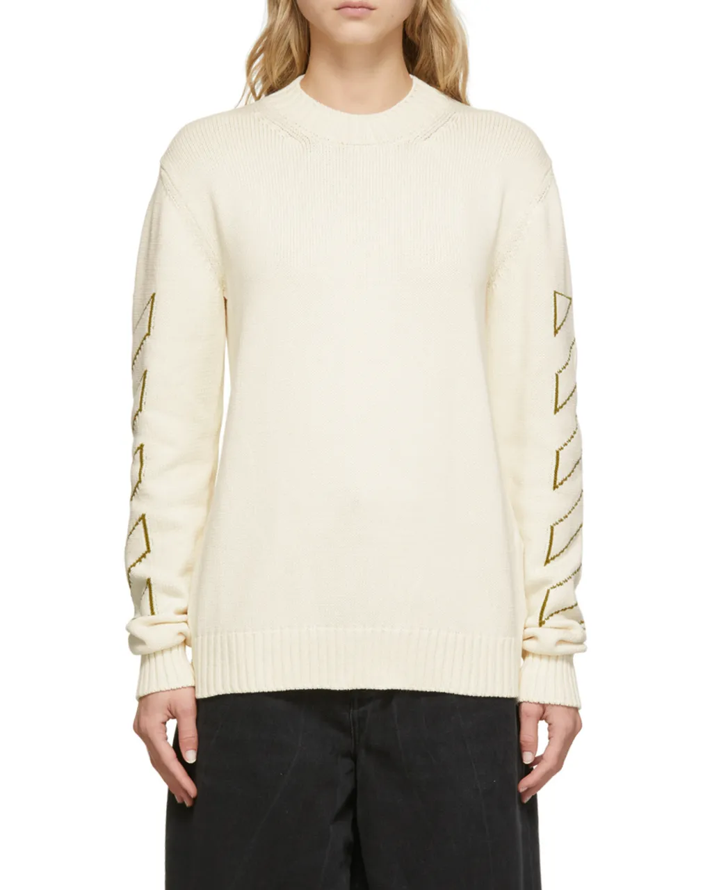 Arrows Long-Sleeve Knitted Jumper