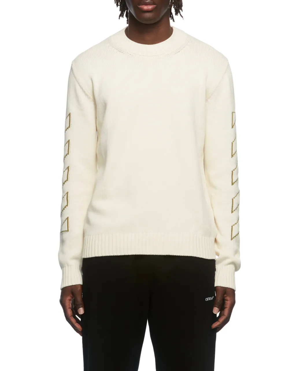 Arrows Long-Sleeve Knitted Jumper