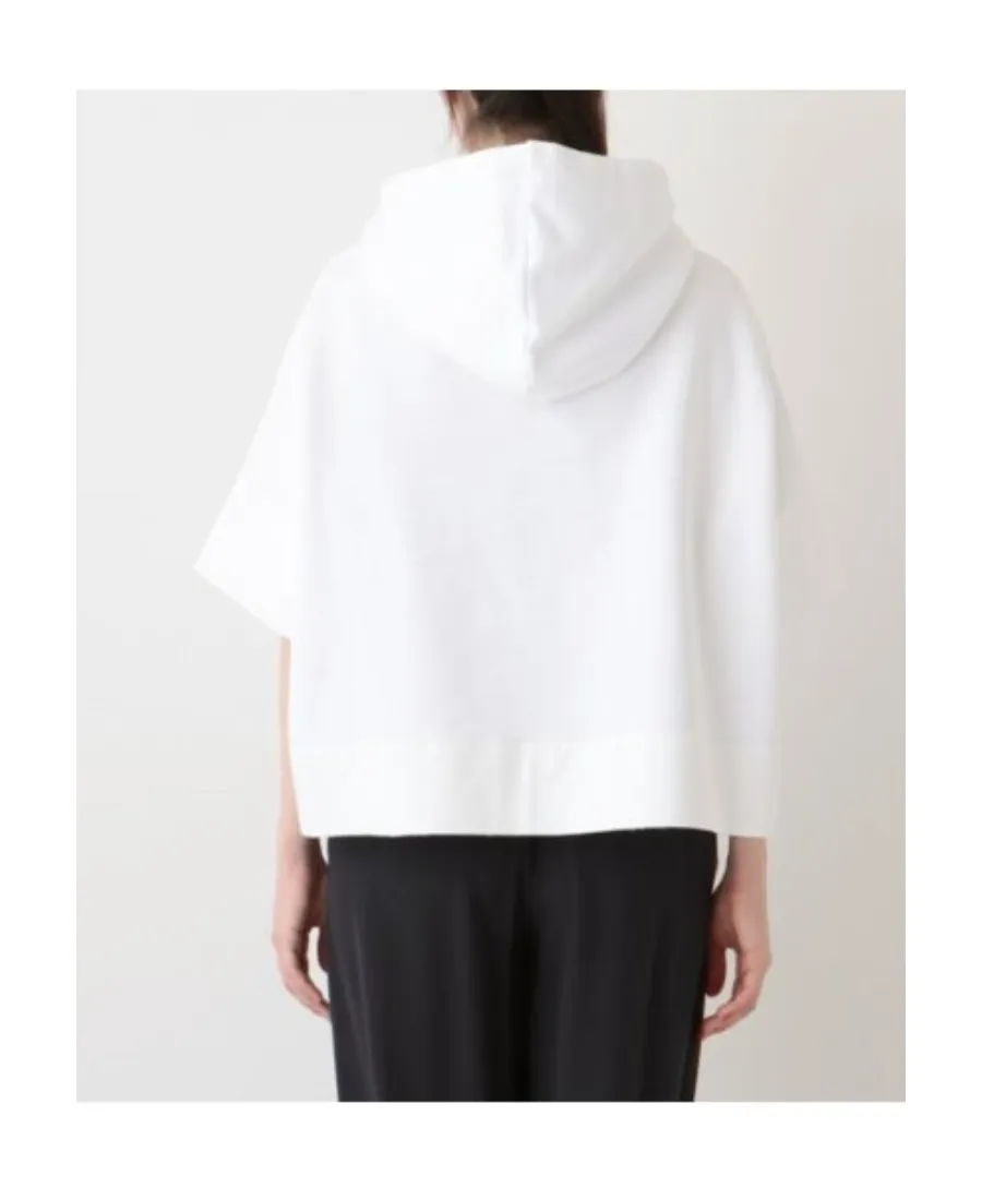 Cropped Short-Sleeve Hoodie