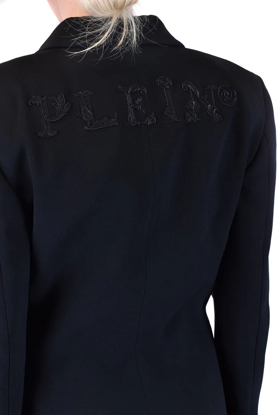Notched-Lapels Single-Breasted Blazer