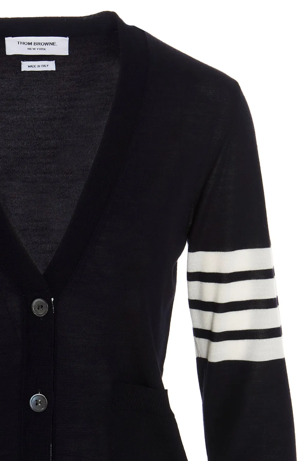 Thom Browne 4 Bar V-Neck Cardigan