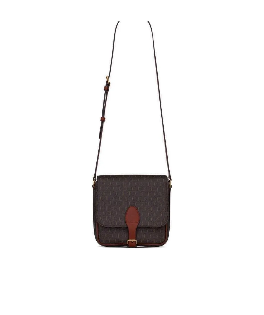Monogram-Print Messenger Bag