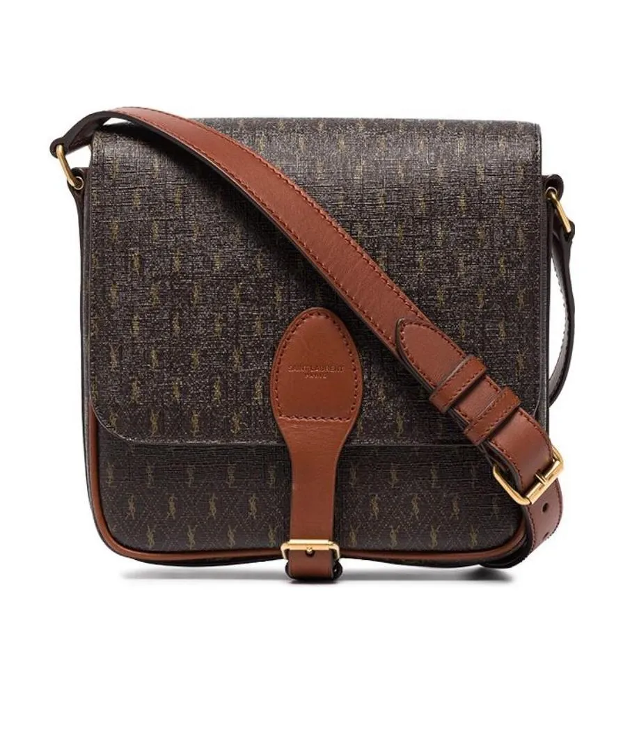 Monogram-Print Messenger Bag