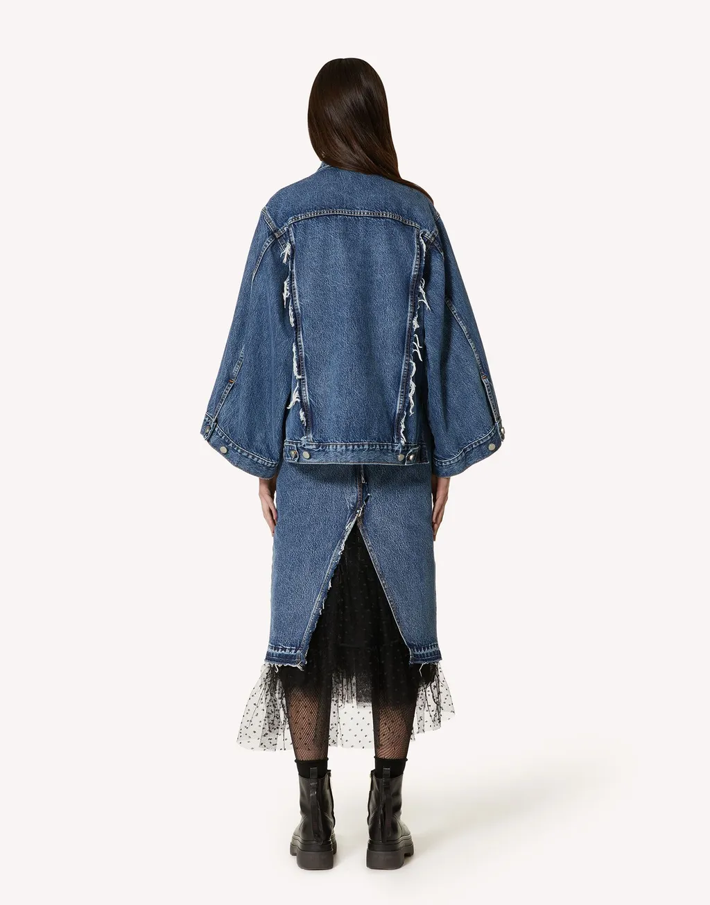 A-Shaped Denim Skirt