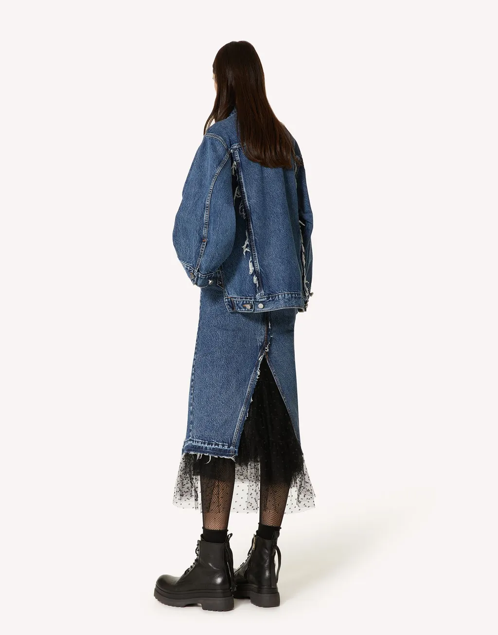 A-Shaped Denim Skirt