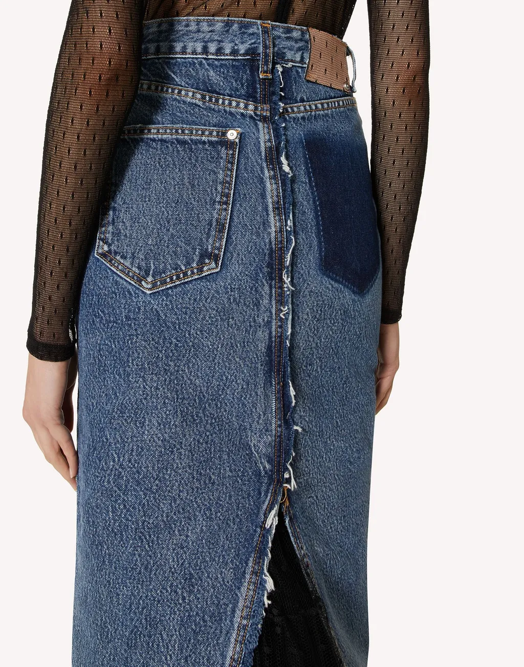 A-Shaped Denim Skirt