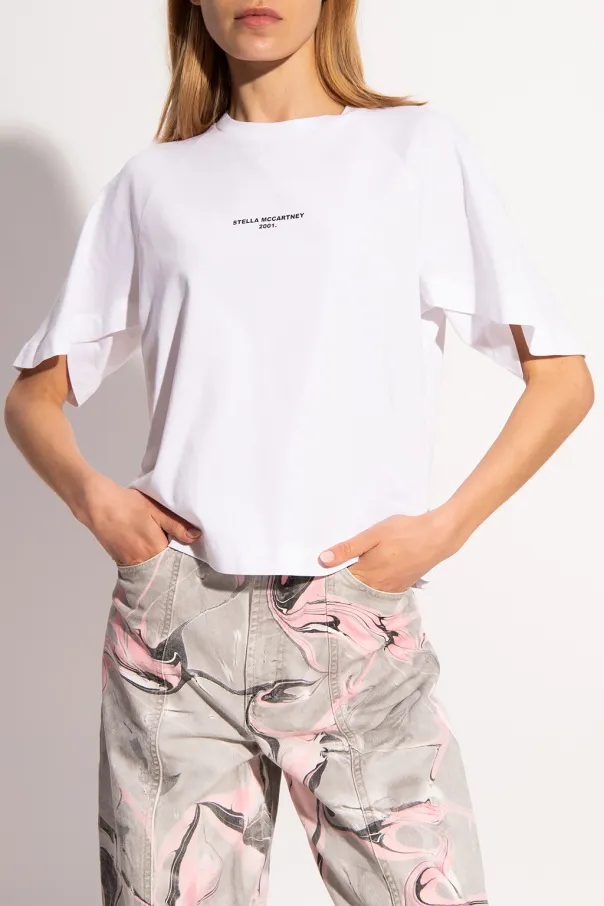 Stella Mccartney Logo Print Crewneck T-Shirt