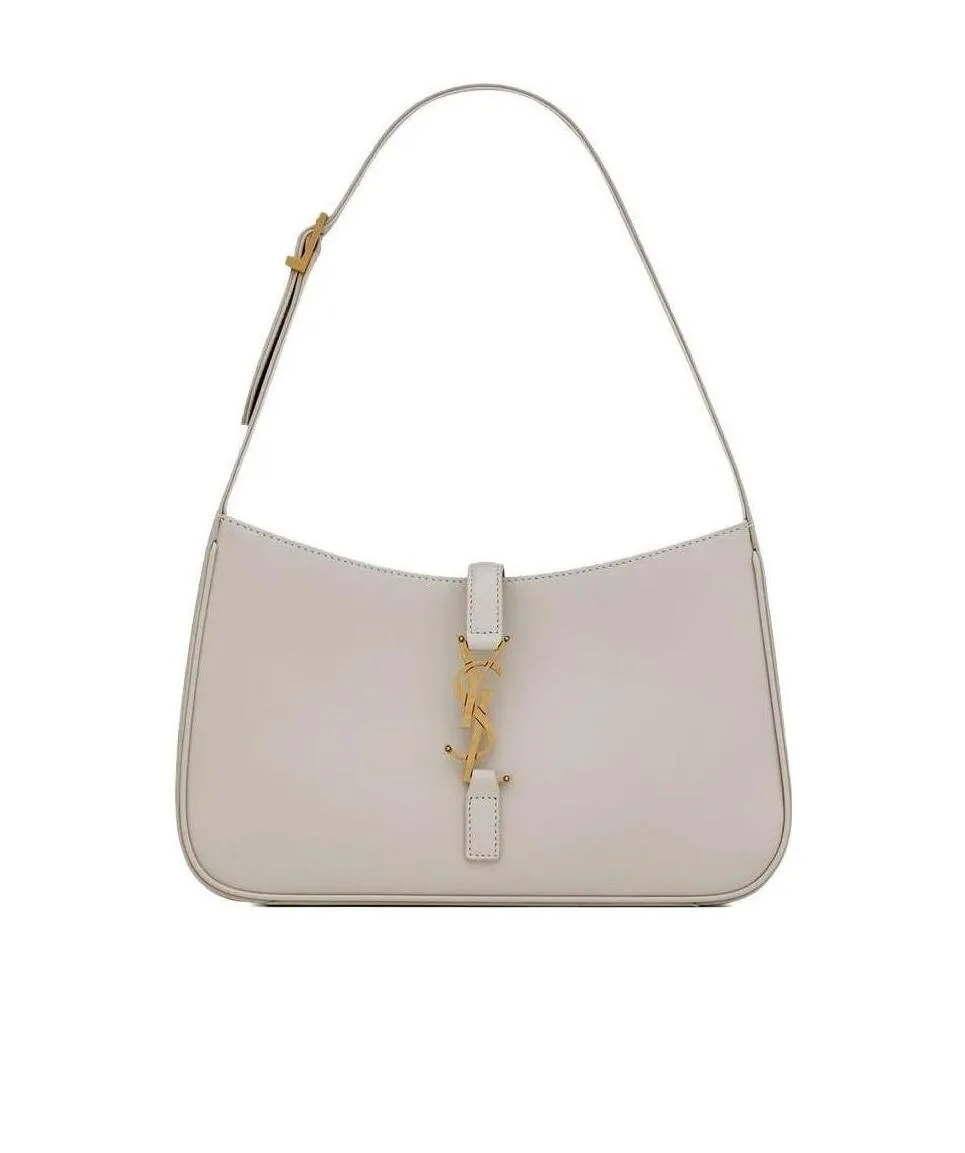 Saint Laurent Le 5 à 7 Logo Plaque Hobo Bag